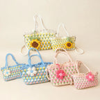Hand-Crocheted Tulip Shoulder Bag