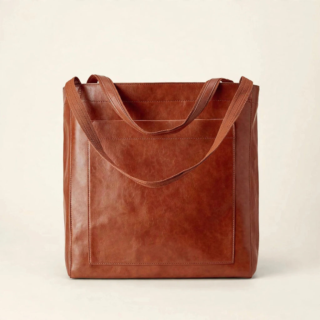 Retro Oil-Waxed Finish Shoulder Bag - view 10
