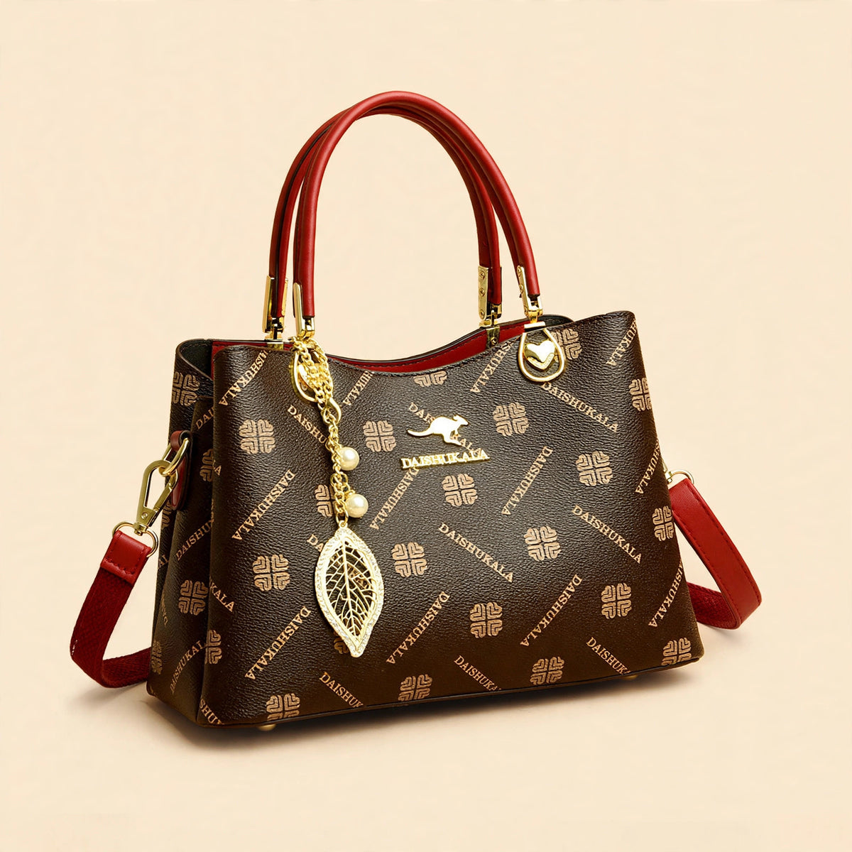 Korean Style Textured Shoulder Crossbody Bag