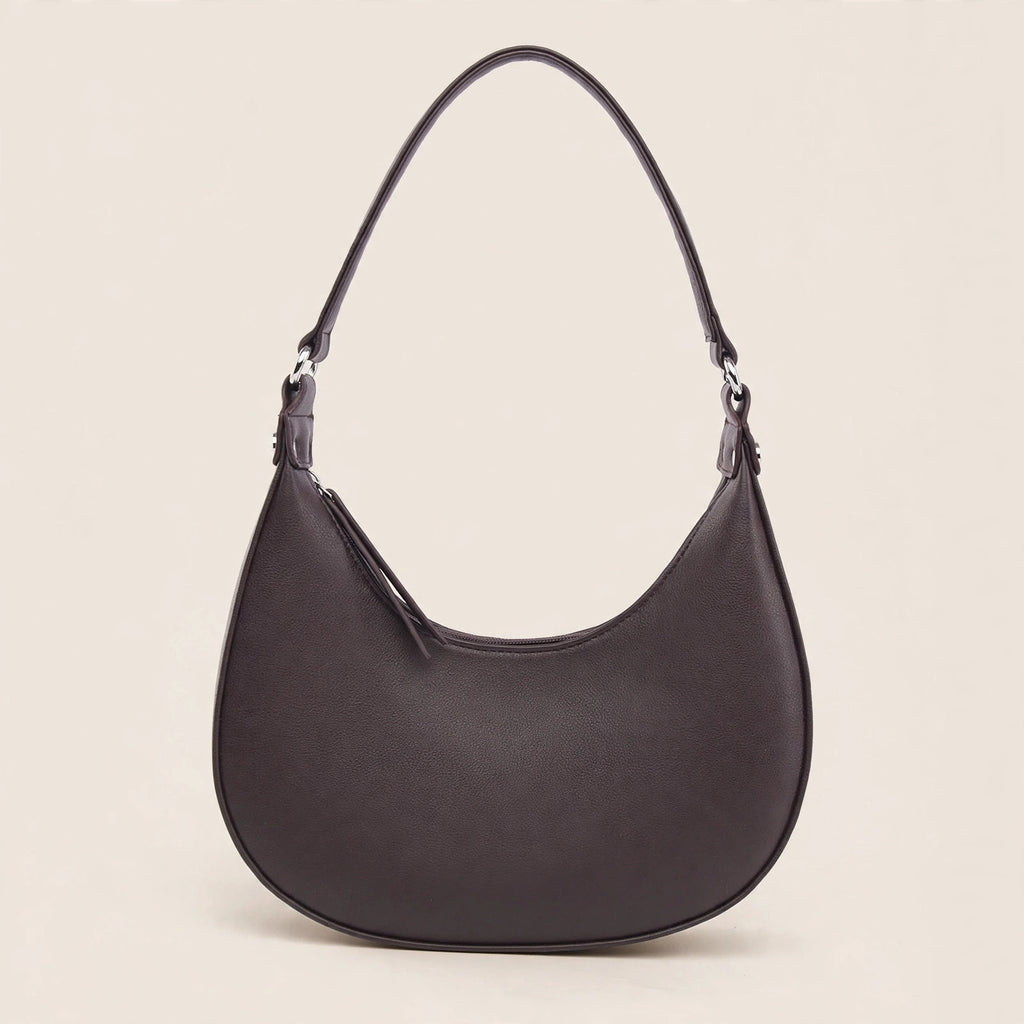Women's Crescent-Shaped Handbag