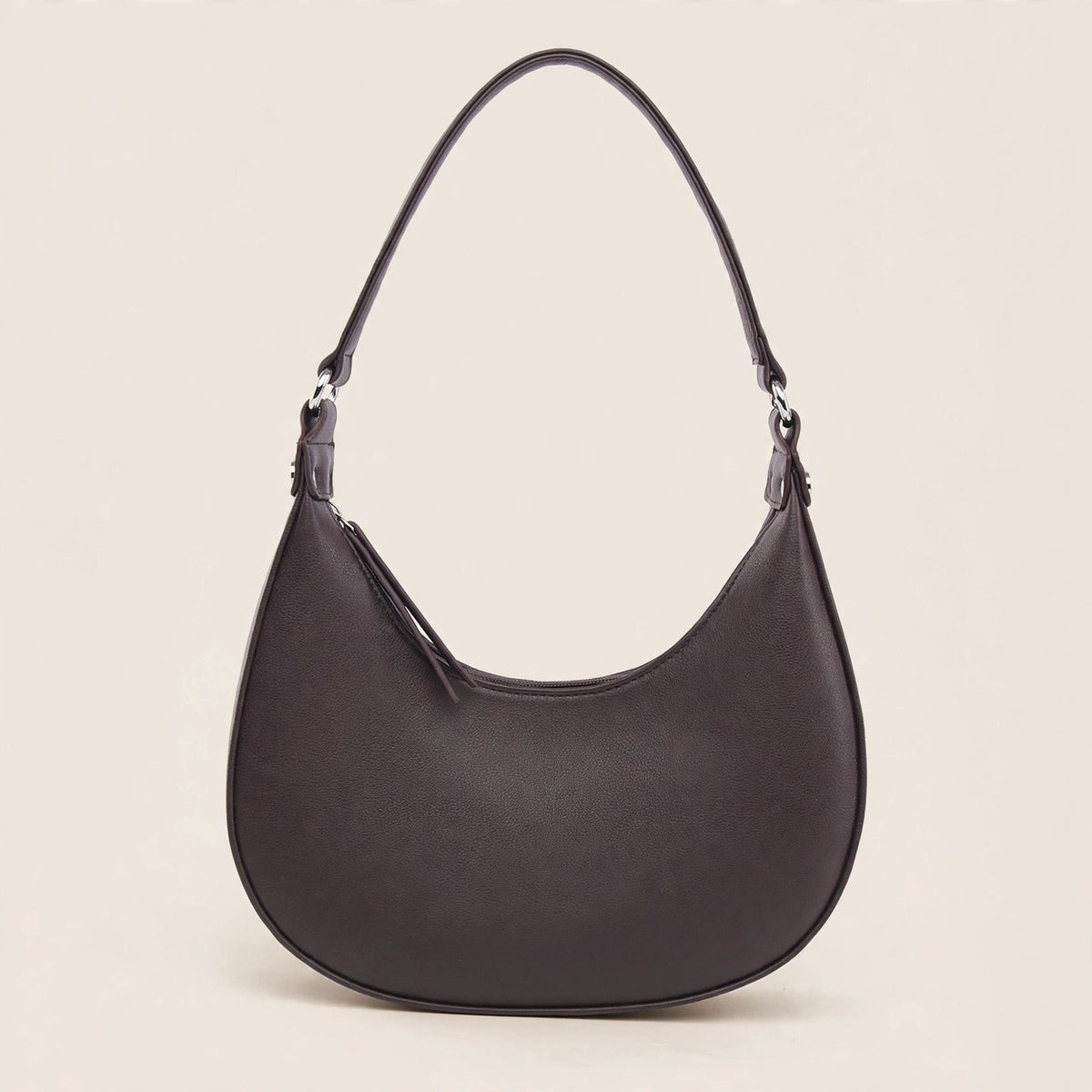 Women's Crescent-Shaped Handbag