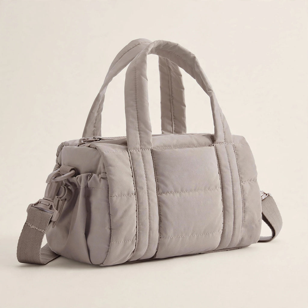 Quilted Shoulder Bag with Detachable Strap