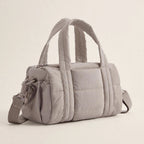 Quilted Shoulder Bag with Detachable Strap