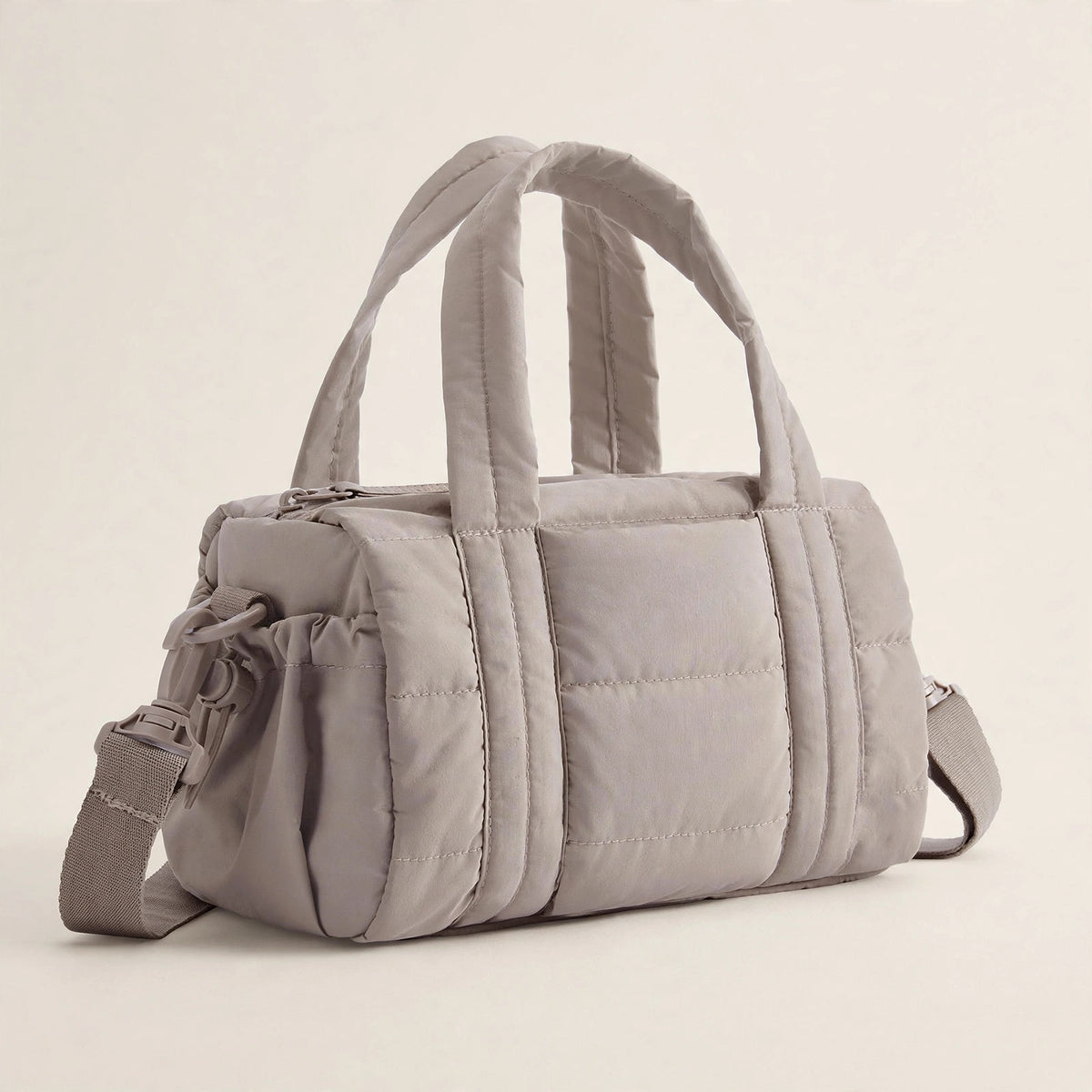 Quilted Shoulder Bag with Detachable Strap