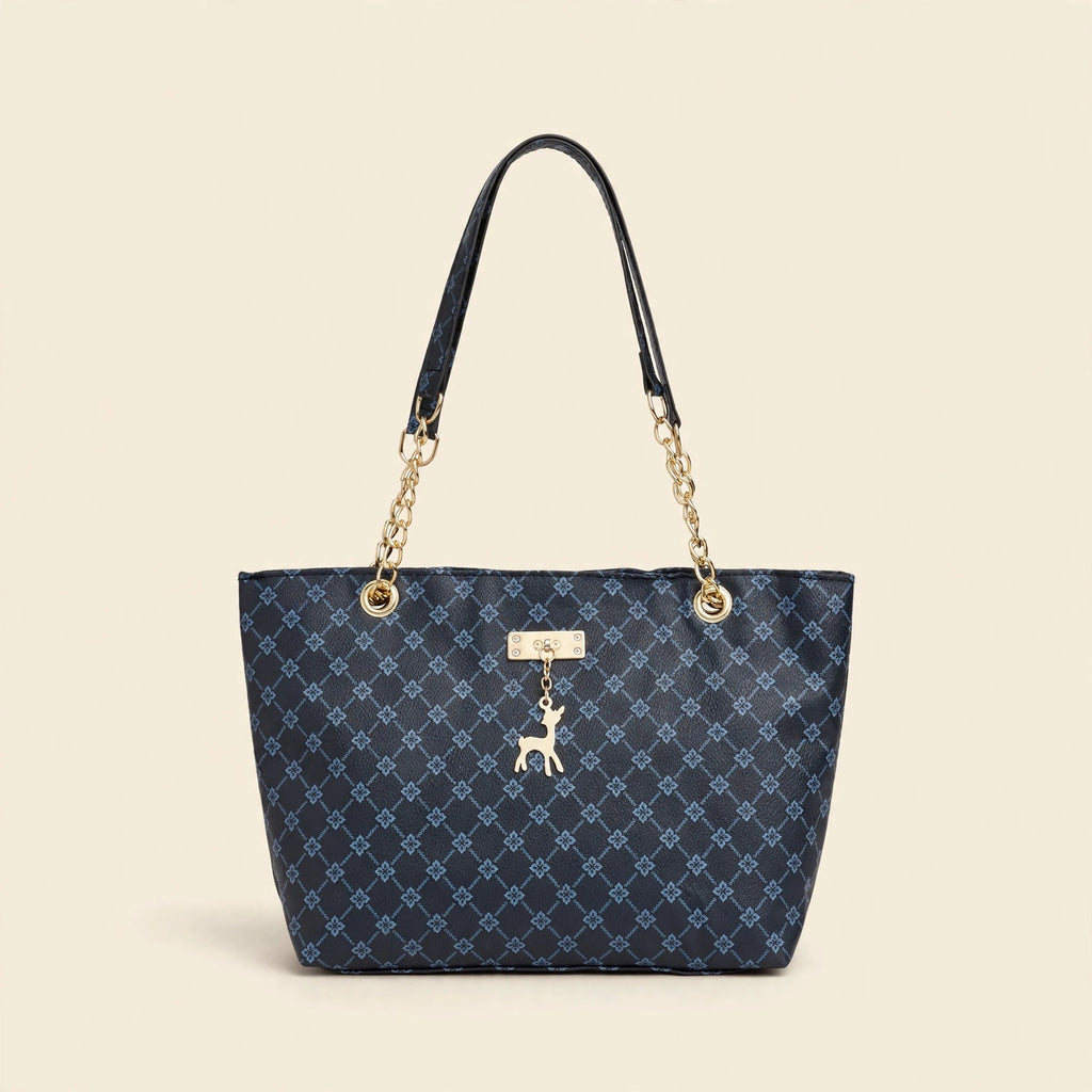 Retro Chain Tote Bag with Adjustable Strap