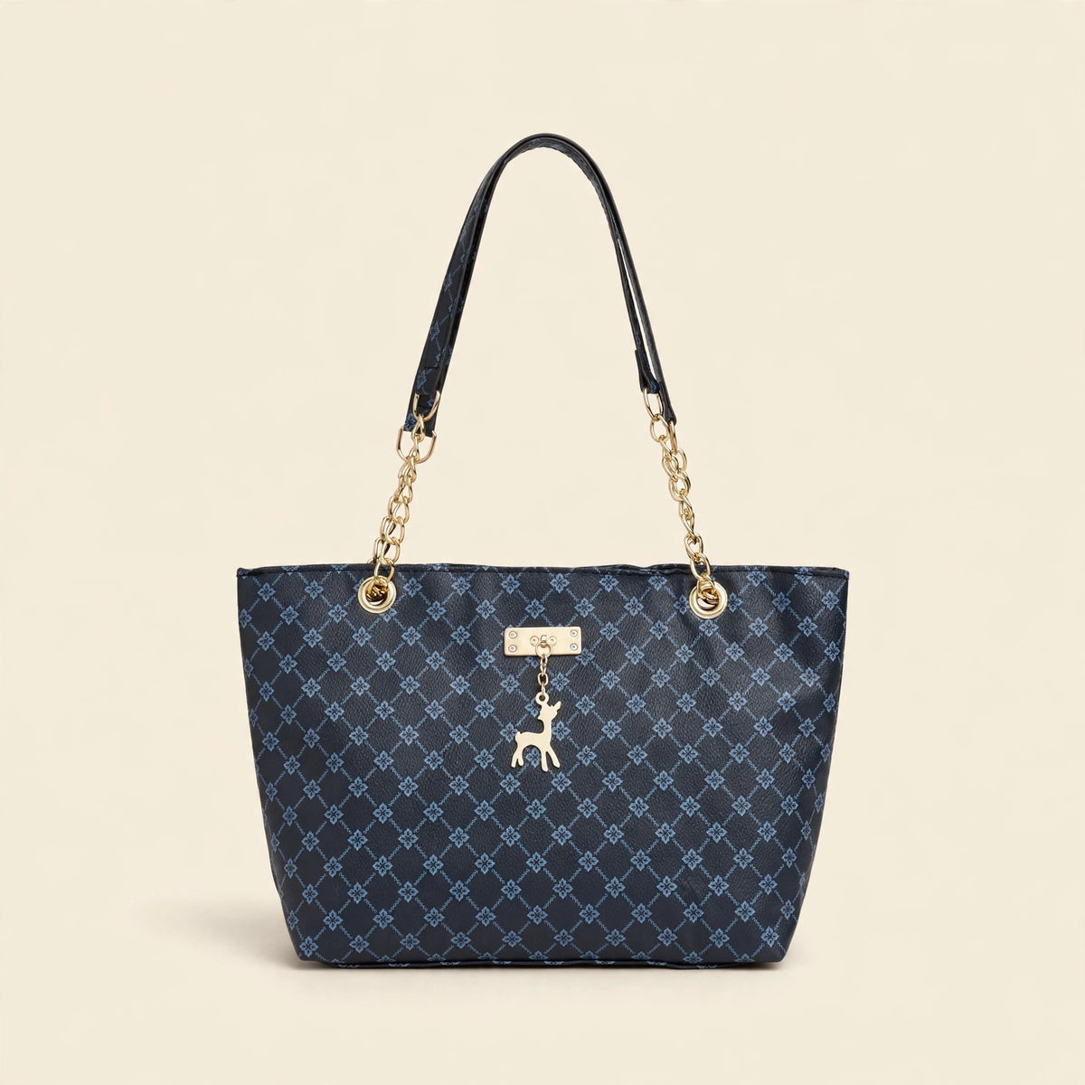 Retro Chain Tote Bag with Adjustable Strap
