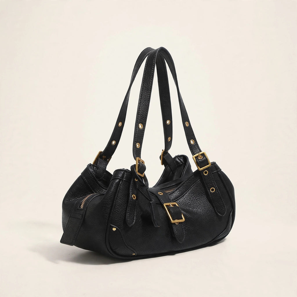 Retro Cowhide Saddle Shoulder Bag