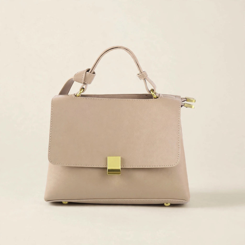Frankie Structured Flap Solid-Color Shoulder Handbag - view 1