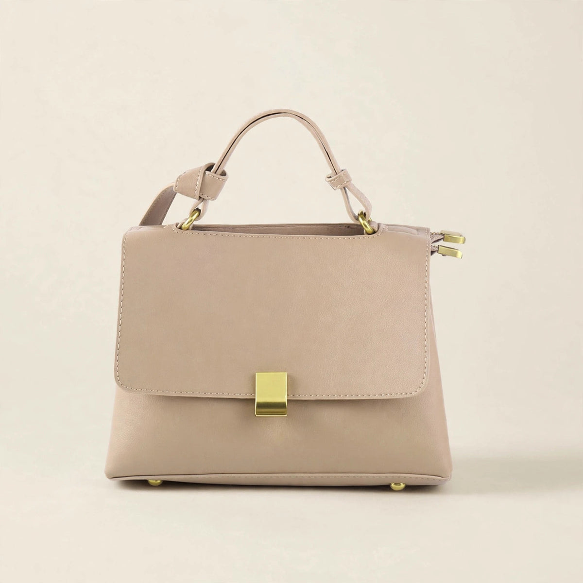 Frankie Structured Flap Solid-Color Shoulder Handbag - view 1