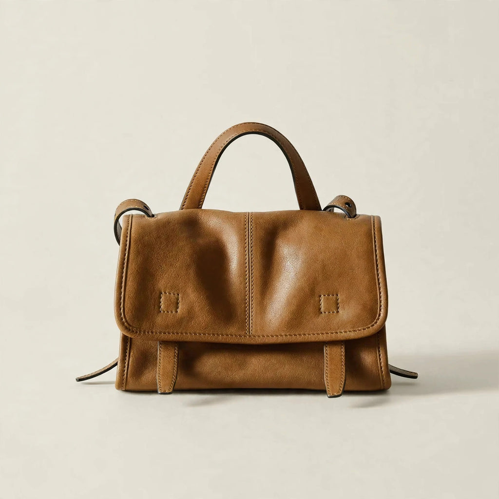 Vintage Genuine Leather Crossbody Bag