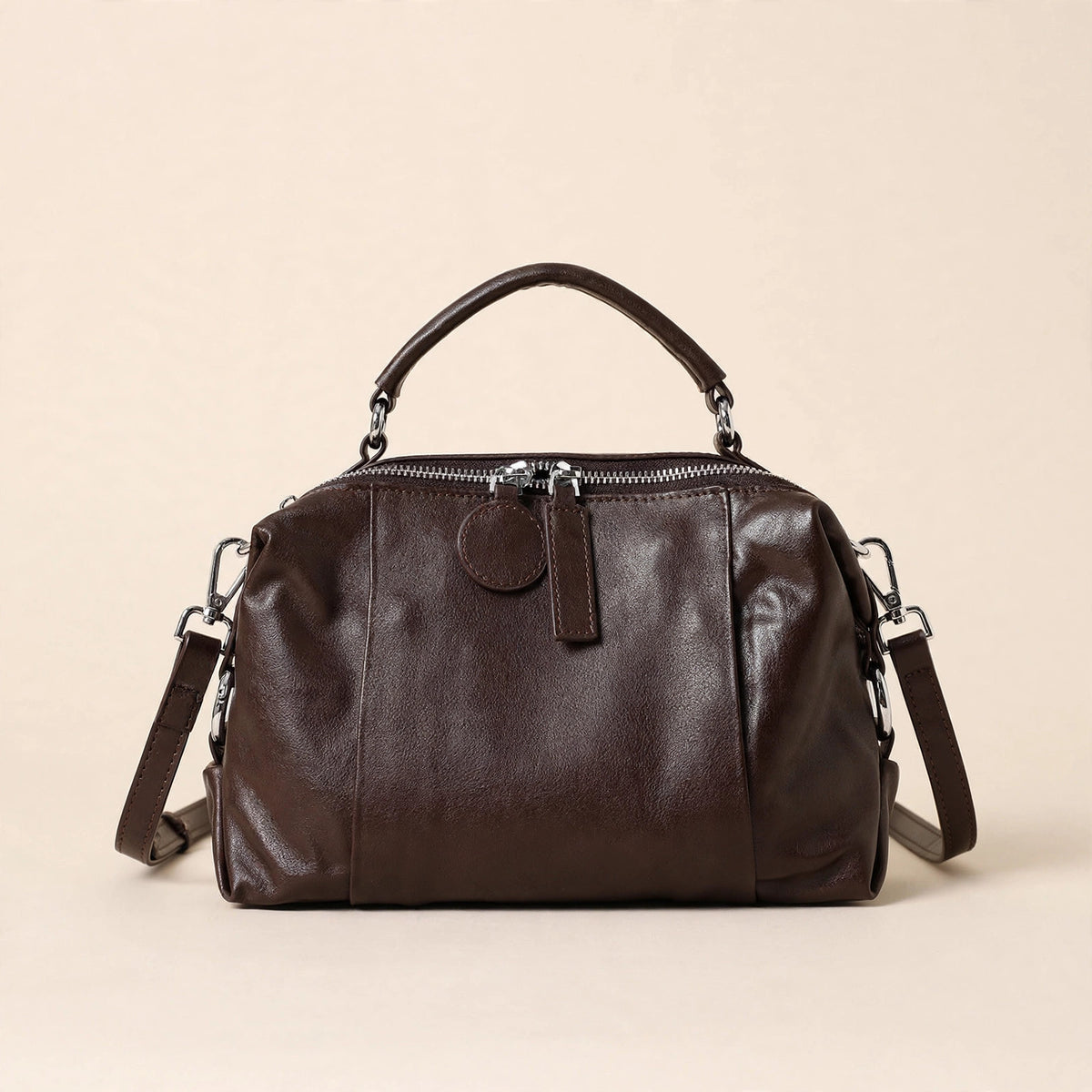 Women's Boston Genuine Leather Crossbody Bag