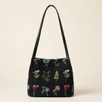 Women's Embroidered Bucket Bag