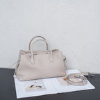 Women's Genuine Leather Tote Bag in khaki - product photo 2