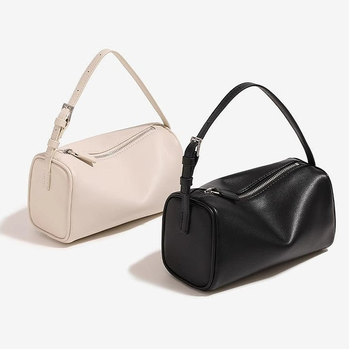 Women's Genuine Leather Crossbody Bag in beige - product photo 2