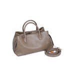 Women's Genuine Leather Tote Bag in khaki - product photo 4
