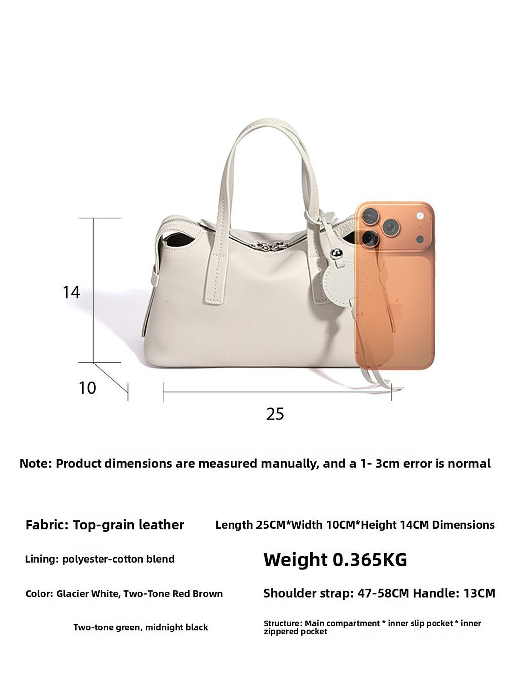 Bibi Women's Genuine Leather Top-Handle Satchel - view 6
