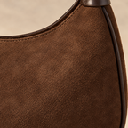 Suki Suede Underarm Bag - suede-look texture detail