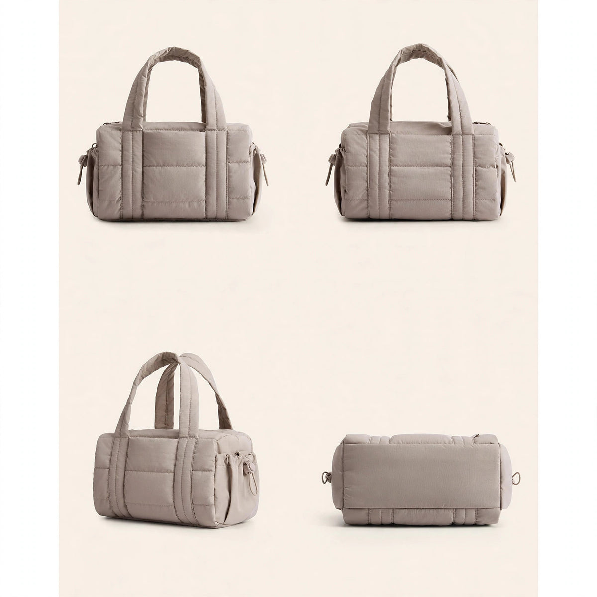 Quilted Shoulder Bag with Detachable Strap - view 12