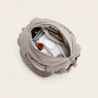Quilted Shoulder Bag with Detachable Strap - view 13