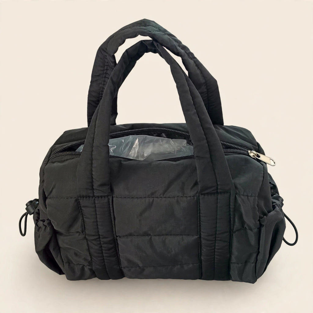 Quilted Shoulder Bag with Detachable Strap - view 14