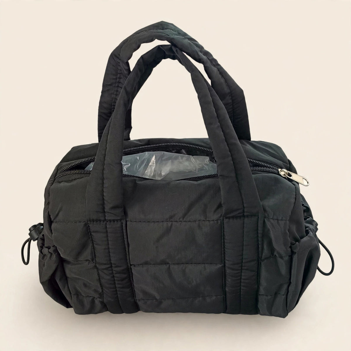 Quilted Shoulder Bag with Detachable Strap - view 14