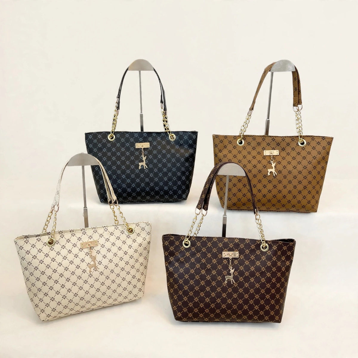 Retro Chain Tote Bag with Adjustable Strap - view 14