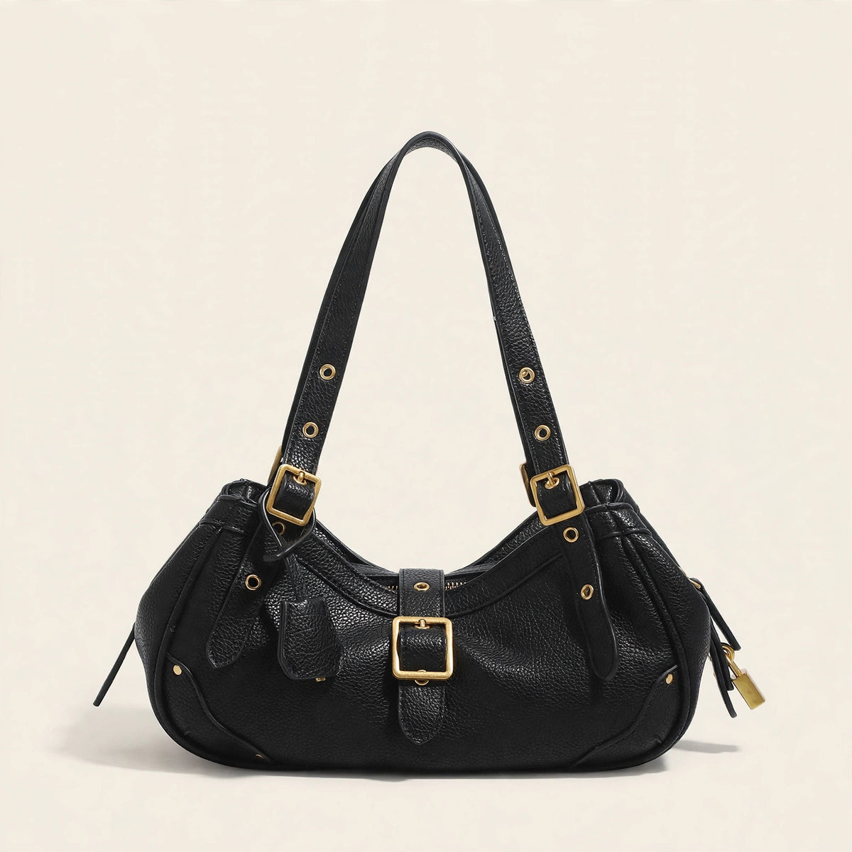 Retro Cowhide Saddle Shoulder Bag - view 9