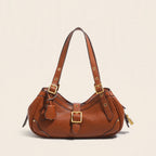 Retro Cowhide Saddle Shoulder Bag - view 13