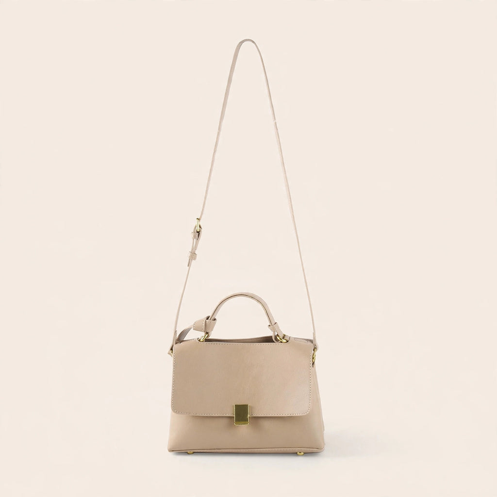 Frankie Structured Flap Solid-Color Shoulder Handbag - view 6