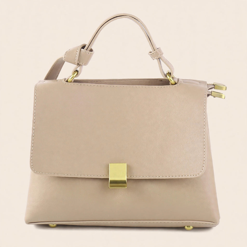 Frankie Structured Flap Solid-Color Shoulder Handbag - view 12