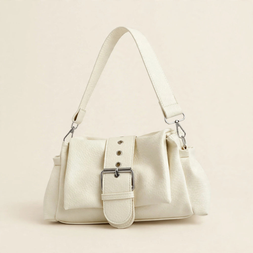 Solid-Color Single-Shoulder Underarm Bag - view 15