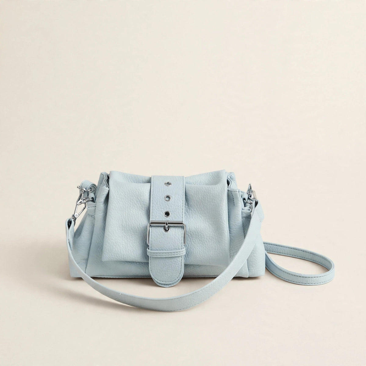 Solid-Color Single-Shoulder Underarm Bag - view 16
