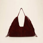 Suede Single-Shoulder Tote Bag - view 11