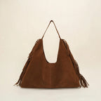 Suede Single-Shoulder Tote Bag - view 16