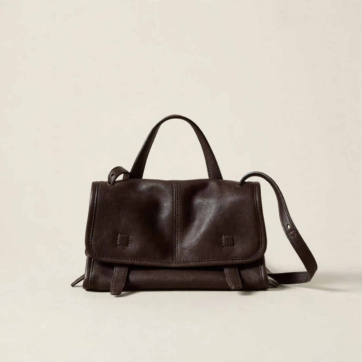 Vintage Genuine Leather Crossbody Bag - view 15