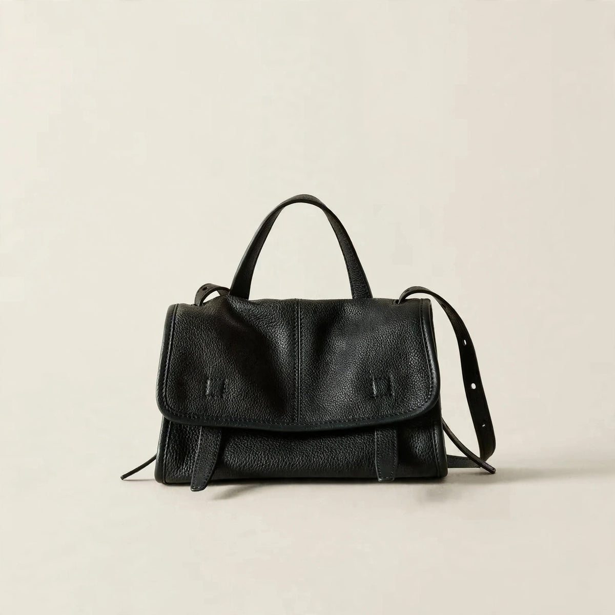 Vintage Genuine Leather Crossbody Bag - view 17