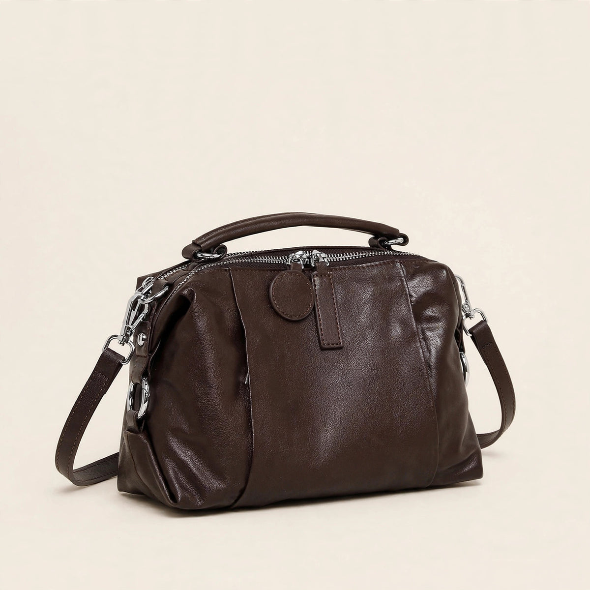 Women's Boston Genuine Leather Crossbody Bag - view 10